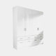 Amalfi - 3 Door 8 Drawer Hinged Combi Robe