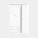 Ashford - Wardrobe With Drawers 111cm 3 Door 2 Large Drawer