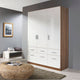 4 Drawer Narrow Chest In AN925 Alpine White Carcase