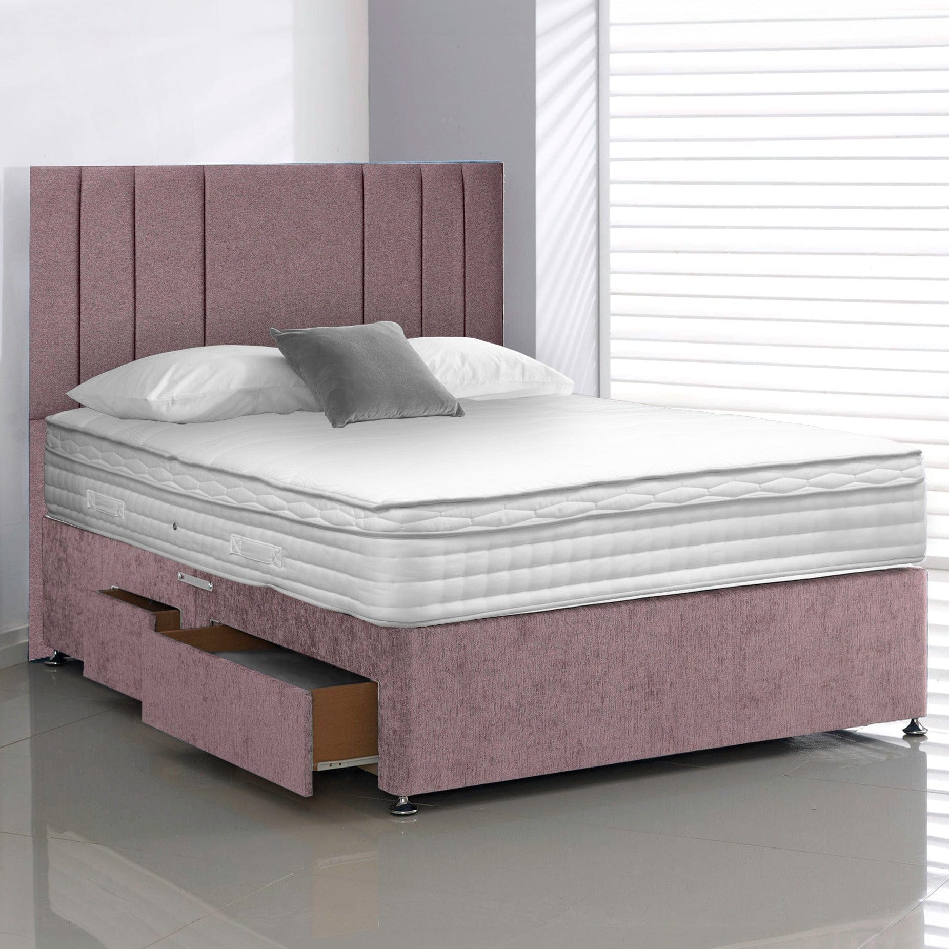 Ashwell 2000 Ergosense - Divan Bed, Mattress & Headboard