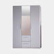 Cologne - Mirrored Wardrobe With Drawers & Mirror 136cm 3 Door 1 Mirror 2 Drawer