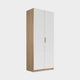 Gamma - Mirrored Wardrobe 91cm 2 Door Glass With Vertical Trim