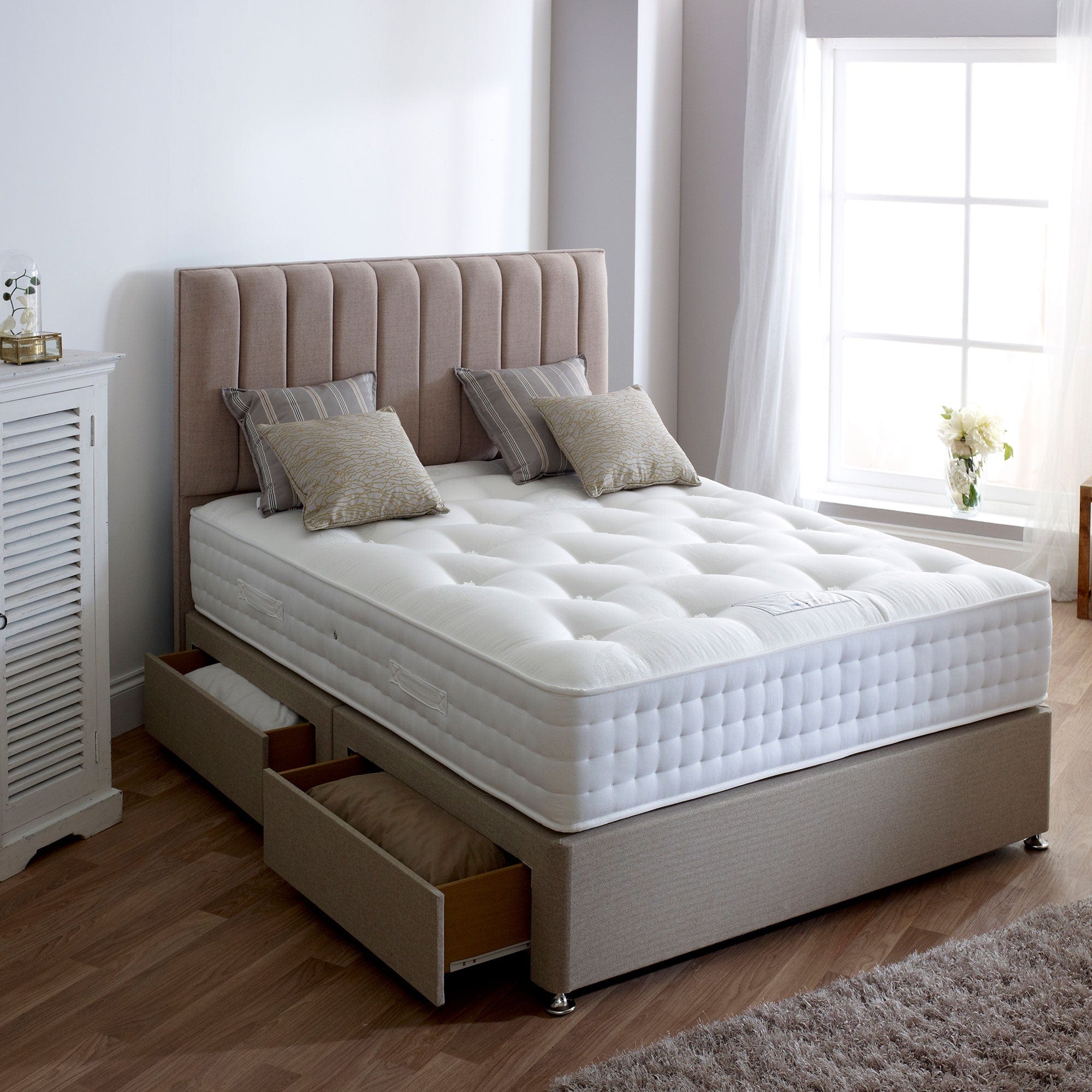 Grange Natural Ortho 1000 - P/T Divan1 Set 135cm (Double)