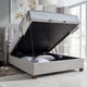 Hazel - 135cm (Double) Ottoman Bed In Maskat Clay