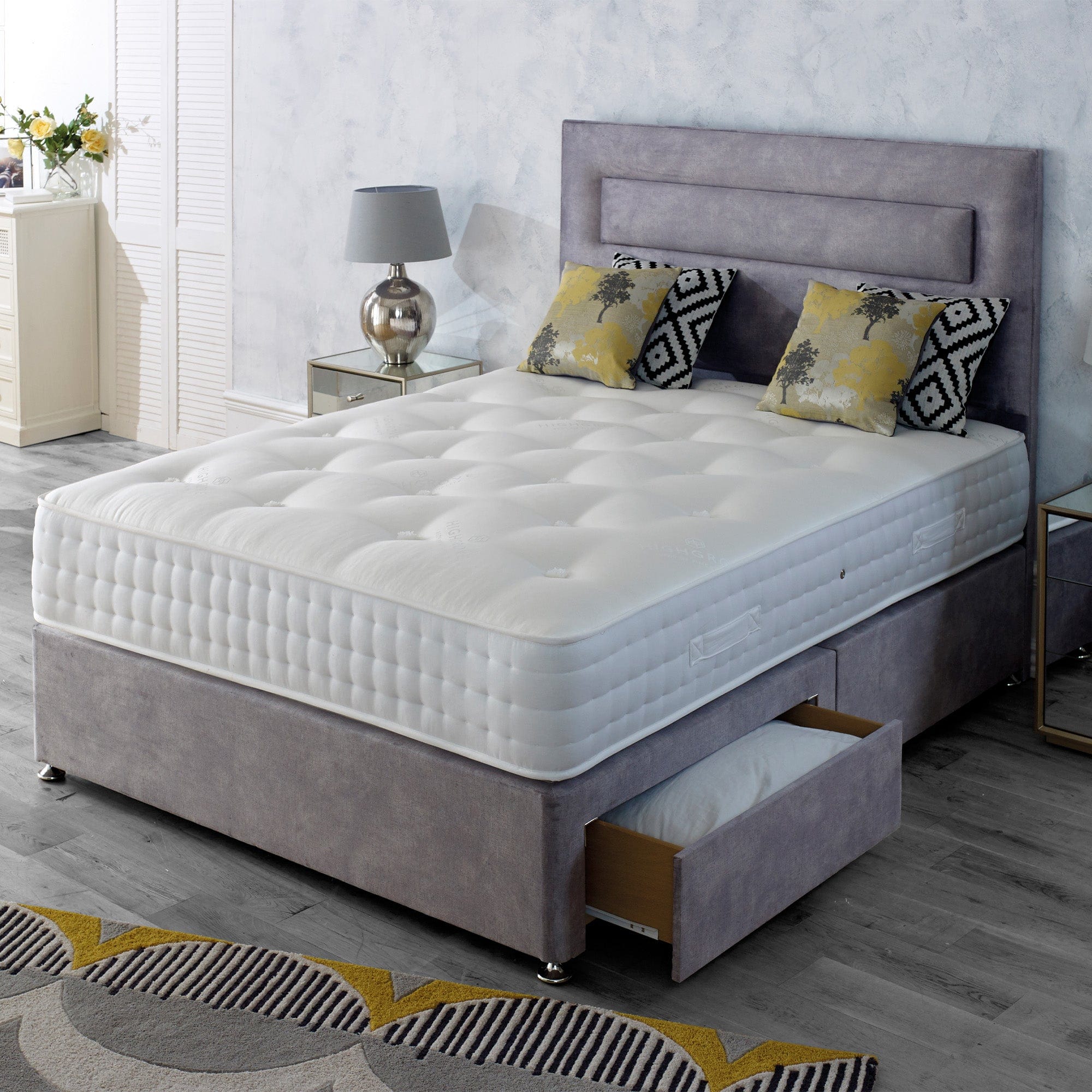 Hertford 1500 Ortho - 135cm (Double) Electric Ottoman Set