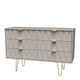 Jewel - 6 Drawer Midi Chest Mushroom Finish