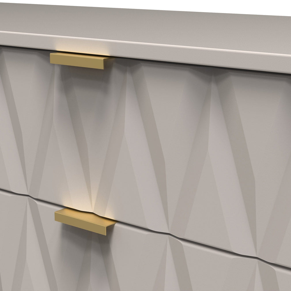 Jewel - 6 Drawer Midi Chest Mushroom Finish