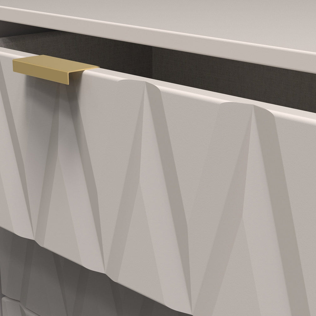 Jewel - 6 Drawer Midi Chest Mushroom Finish