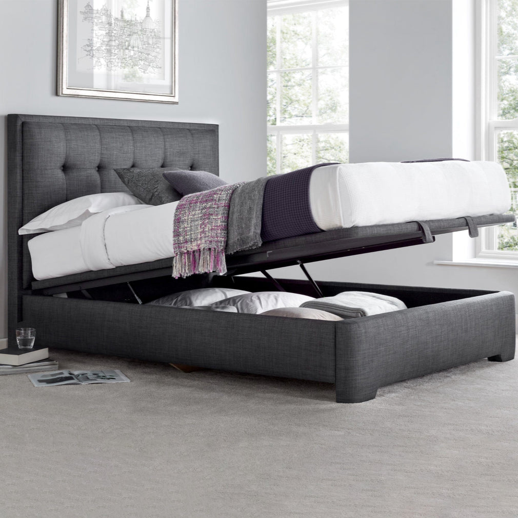 Heidi - Ottoman Bed Frame, Slate