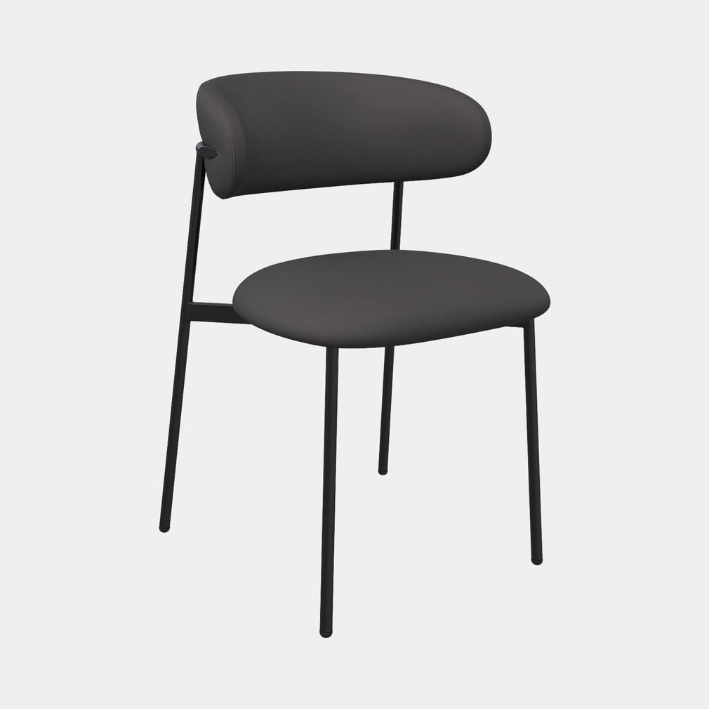 Manhattan - Dining Chair, PU Leather Black