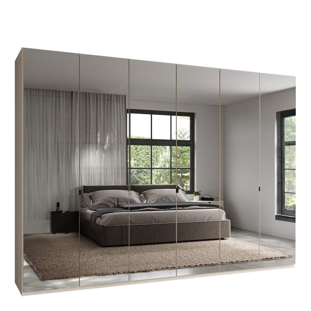 Florida - Mirrored Wardrobe 300cm 6 Door