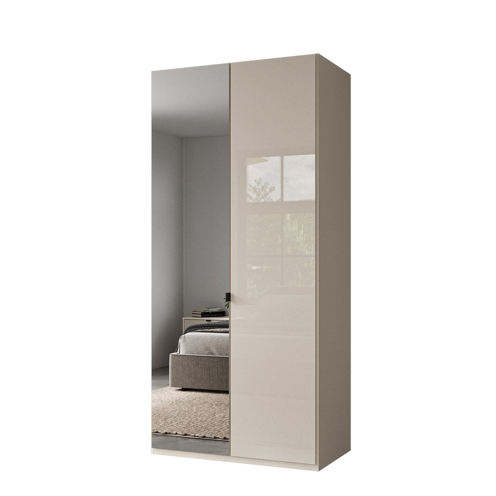 Florida - Wardrobe 100cm 2 Door 1 Left Mirror