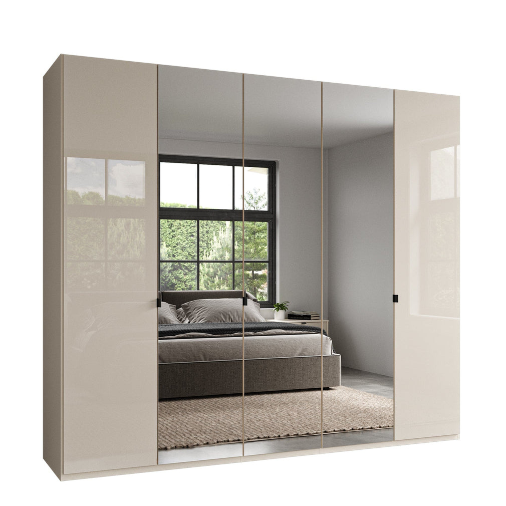 Florida - Wardrobe 250cm 5 Door 3 Mirror