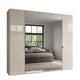 Florida - Wardrobe 250cm 5 Door 3 Mirror