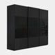 Montpellier - Sliding 3 Door Wardrobe, Black