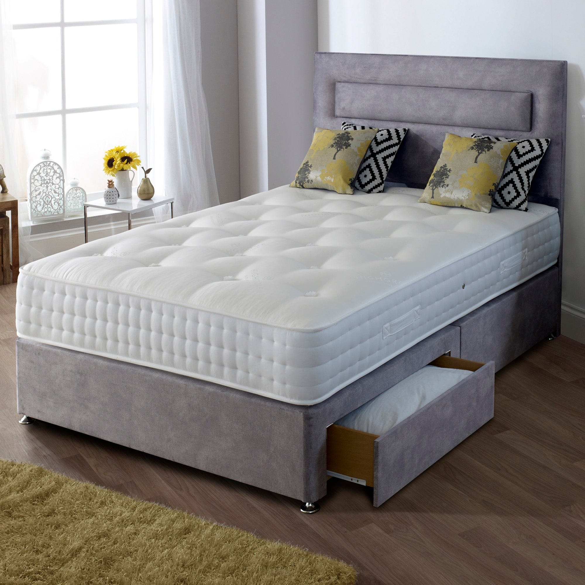 Natural Choice - 90cm (Single) P/Top Non Storage Divan Set (Including Headboard)