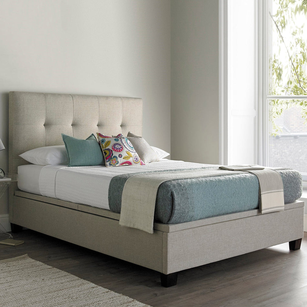 Nicola - Ottoman Bed Frame, Oatmeal