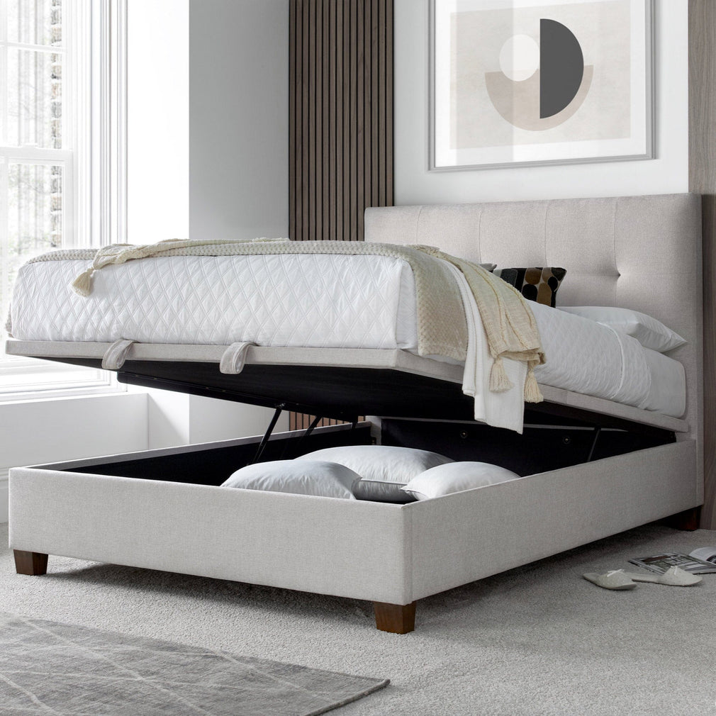 Nicola - Ottoman Bed Frame, Clay