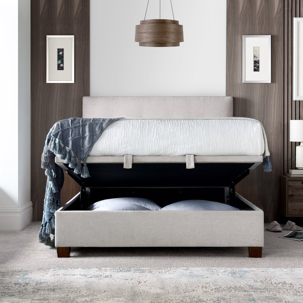 Nicola - Ottoman Bed Frame, Clay