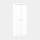 Penshurst - Tall Plain 2 Door Robe In White