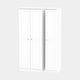 Penshurst - Wardrobe, White Ash 111cm 3 Door