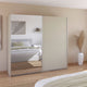 Piave - Sliding 2 Door Wardrobe With Mirror