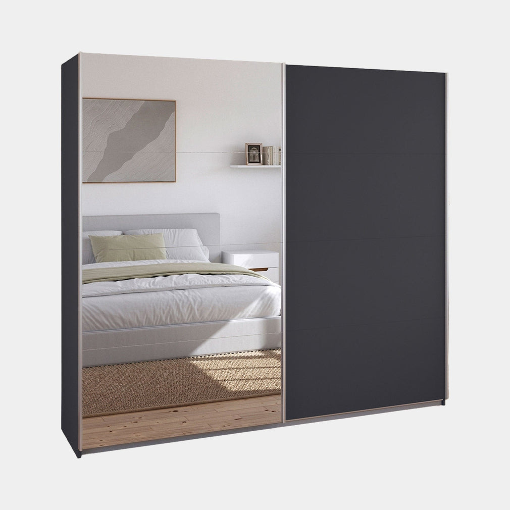 Piave - Sliding 2 Door Wardrobe With Mirror