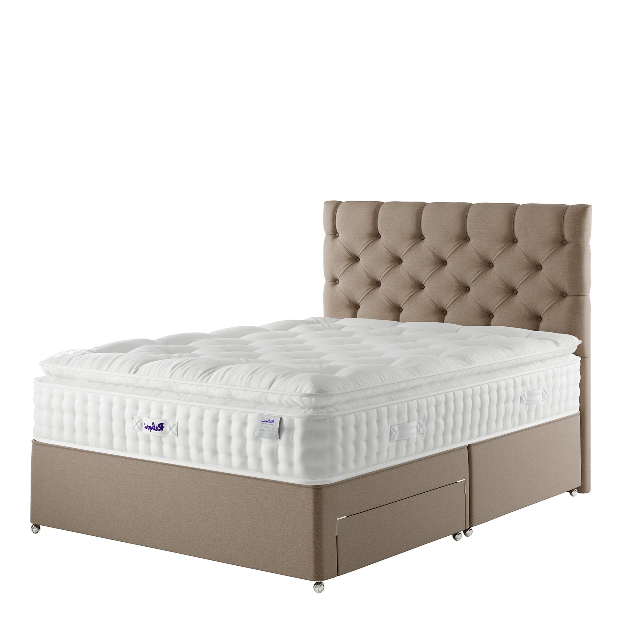 Relyon Danbury - Mattress & Base Set 150cm (King) Grade A 4 Drawer