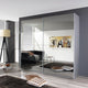181cm 2 Door Sliding Robe AN849 White/Mirror (Self Assembly Required)