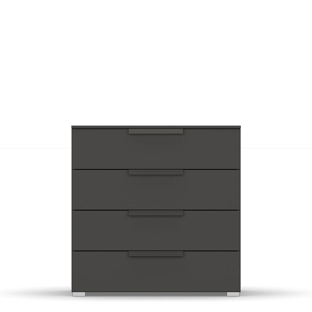 Santorini - 80cm 4 Drawer Chest With Colour Glass Front