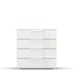 Santorini - 80cm 4 Drawer Chest With Colour Glass Front