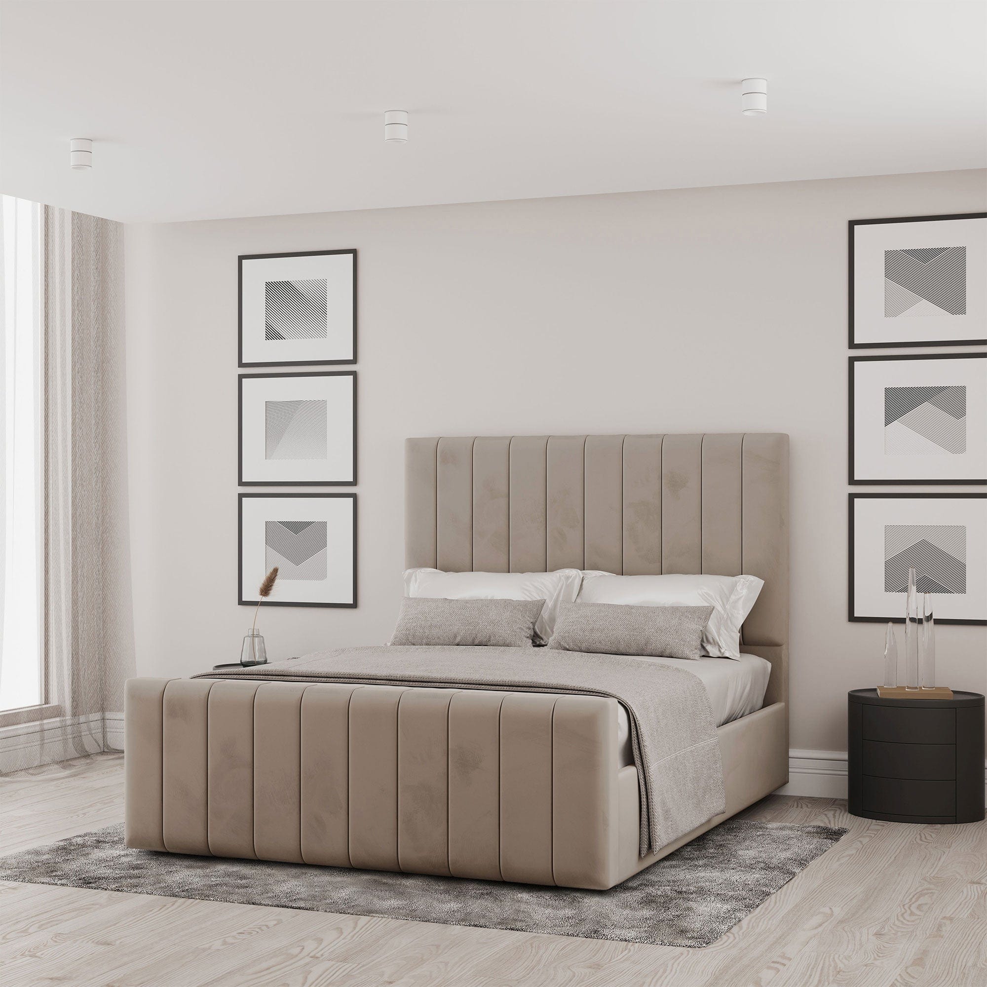Bed box frame queen discount