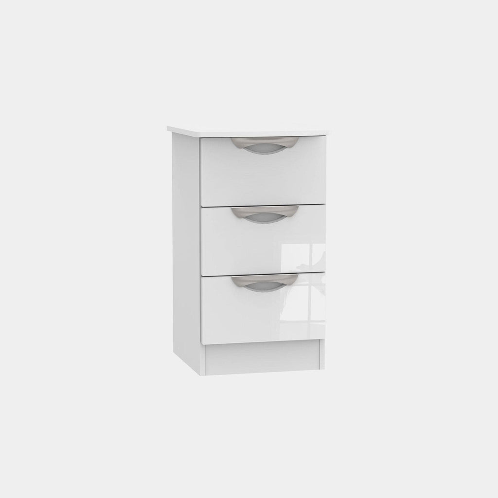 Stanford 3 Drawer Bedside Table