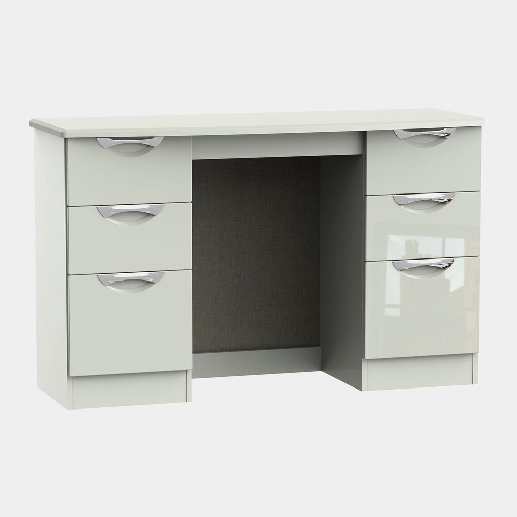 Stanford - Dressing Table, 6 Drawers Kaschmir High Gloss