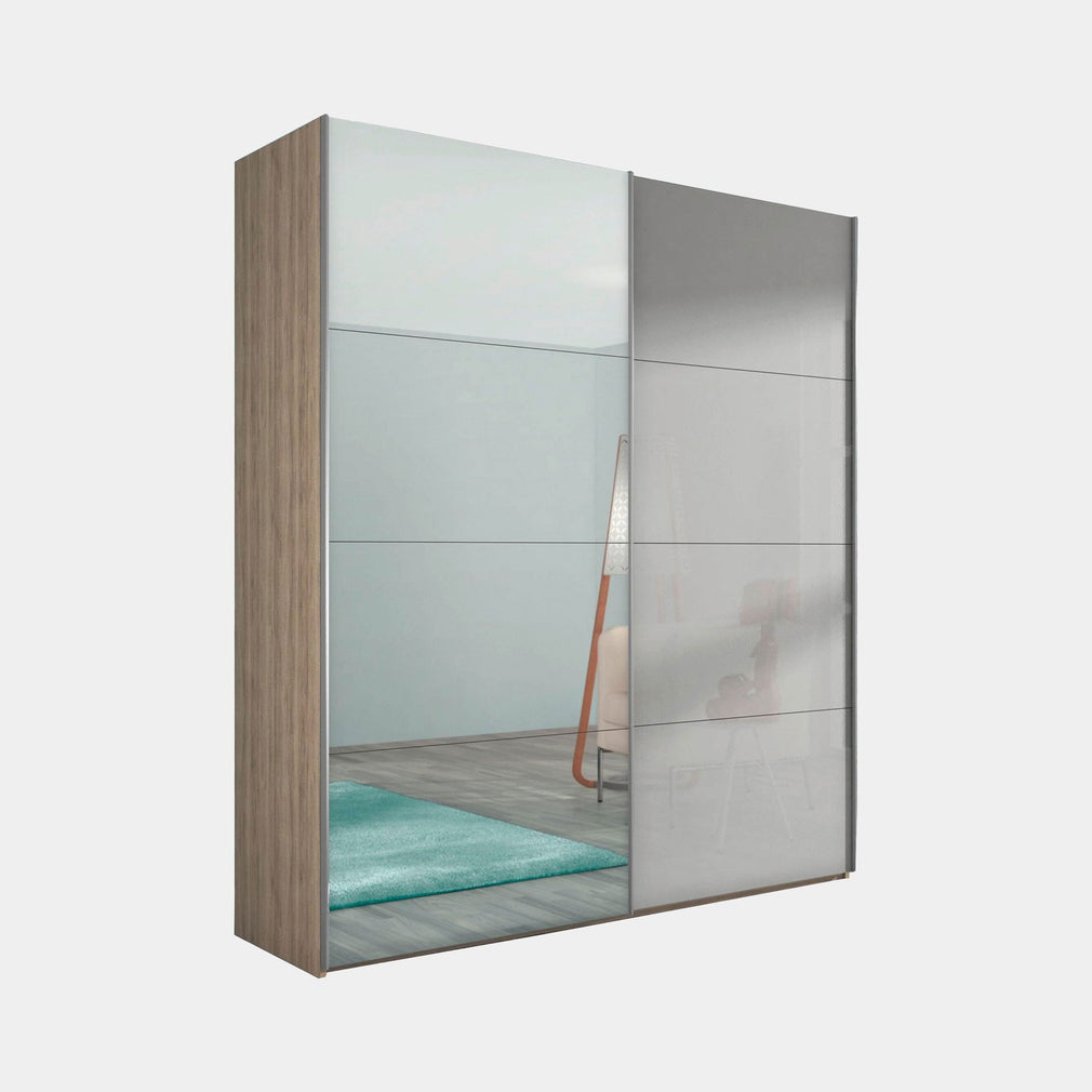 Turin - Sliding 2 Door Wardrobe With Mirror