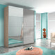 Turin - Sliding 2 Door Wardrobe With Mirror