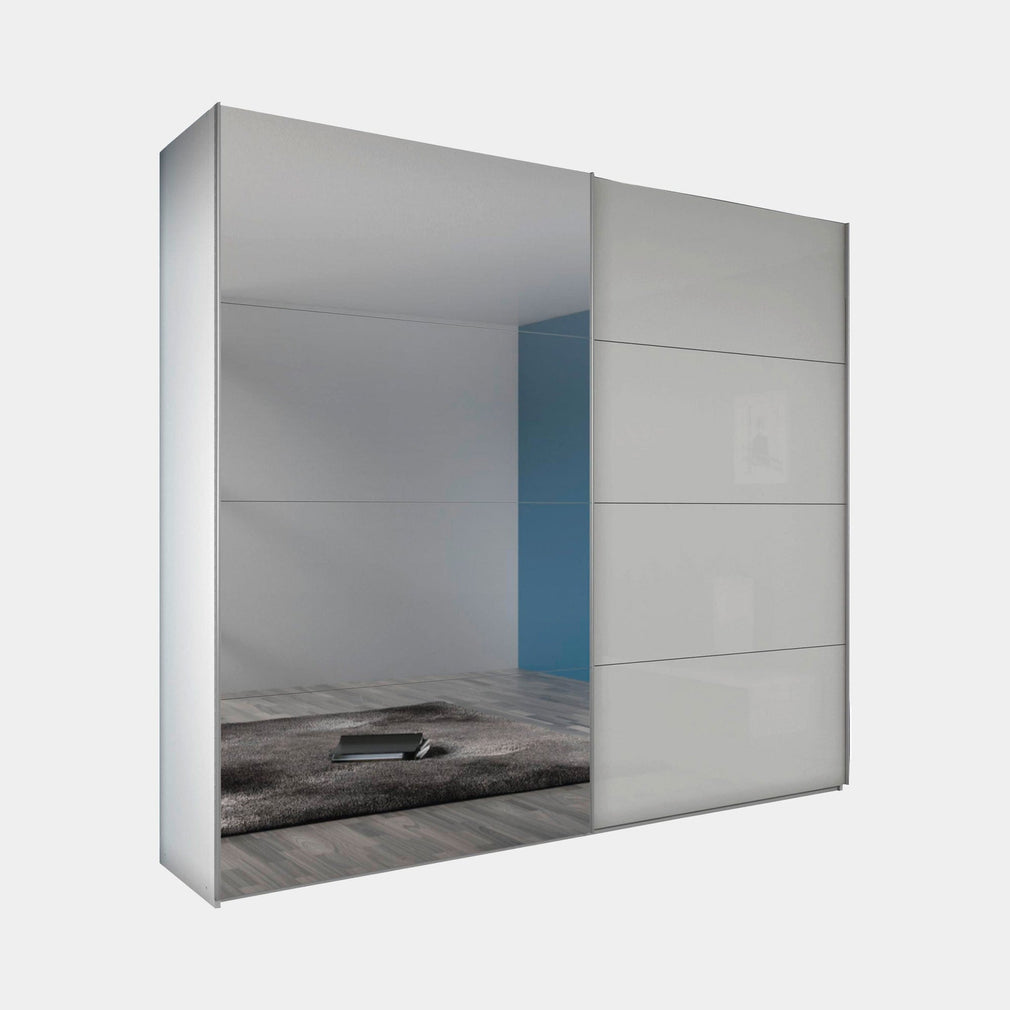 Turin - Sliding 2 Door Wardrobe With Mirror