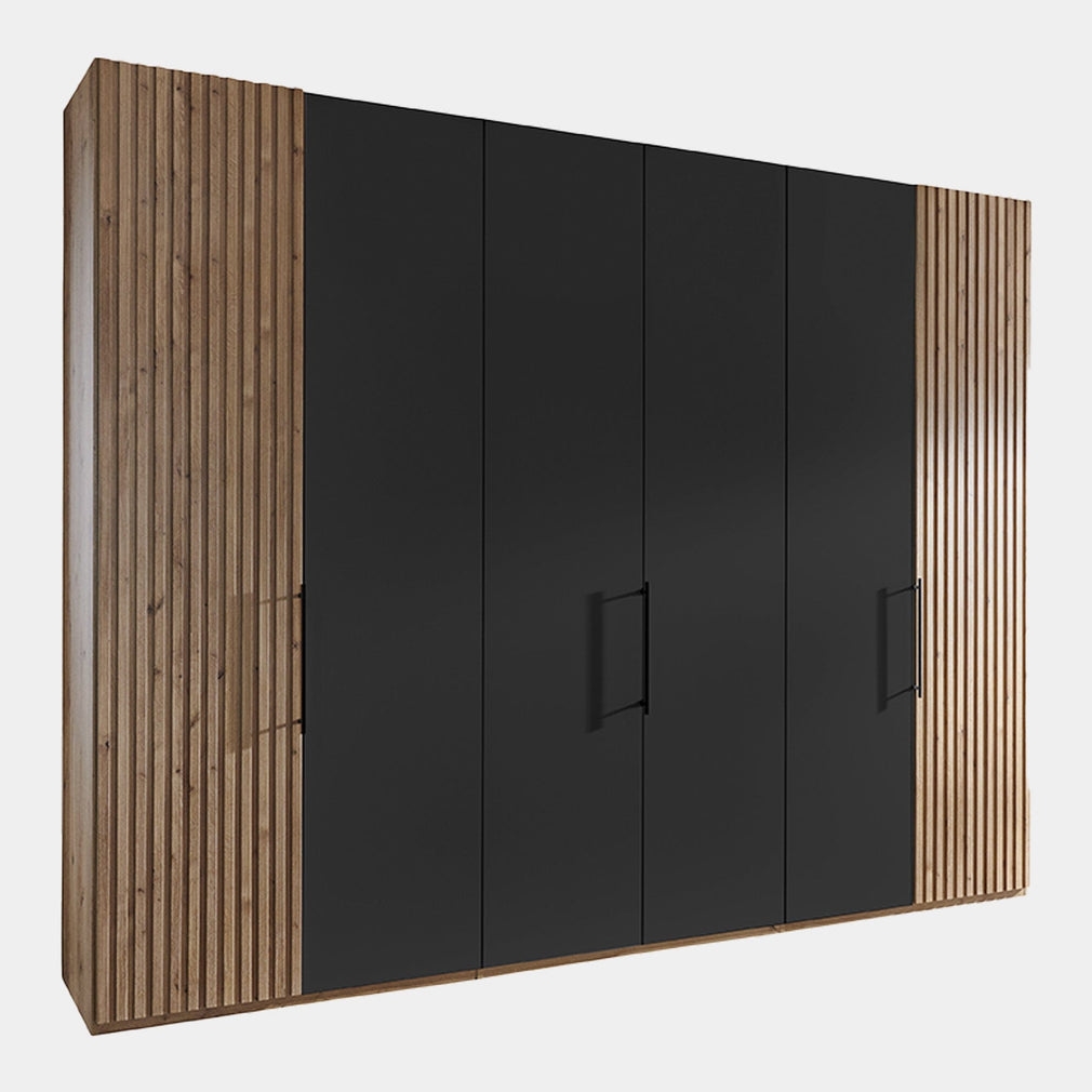 Lakewood - Wardrobe, Panelled 300cm 6 Door