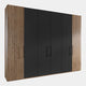 Lakewood - Wardrobe, Panelled 300cm 6 Door