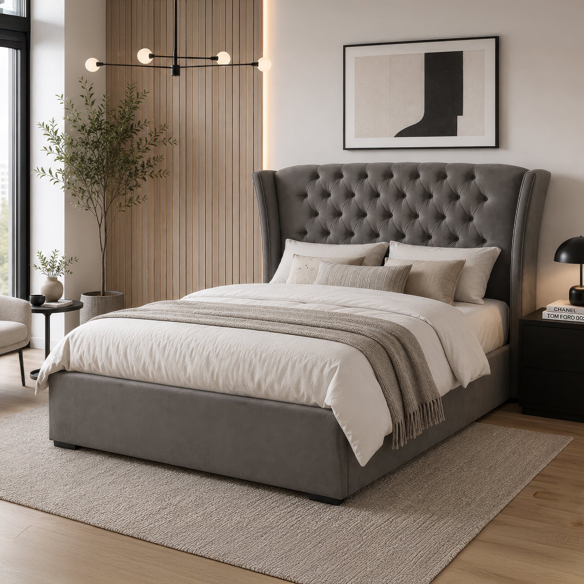 Stephanie - Ottoman or Electric Ottoman Bed Base