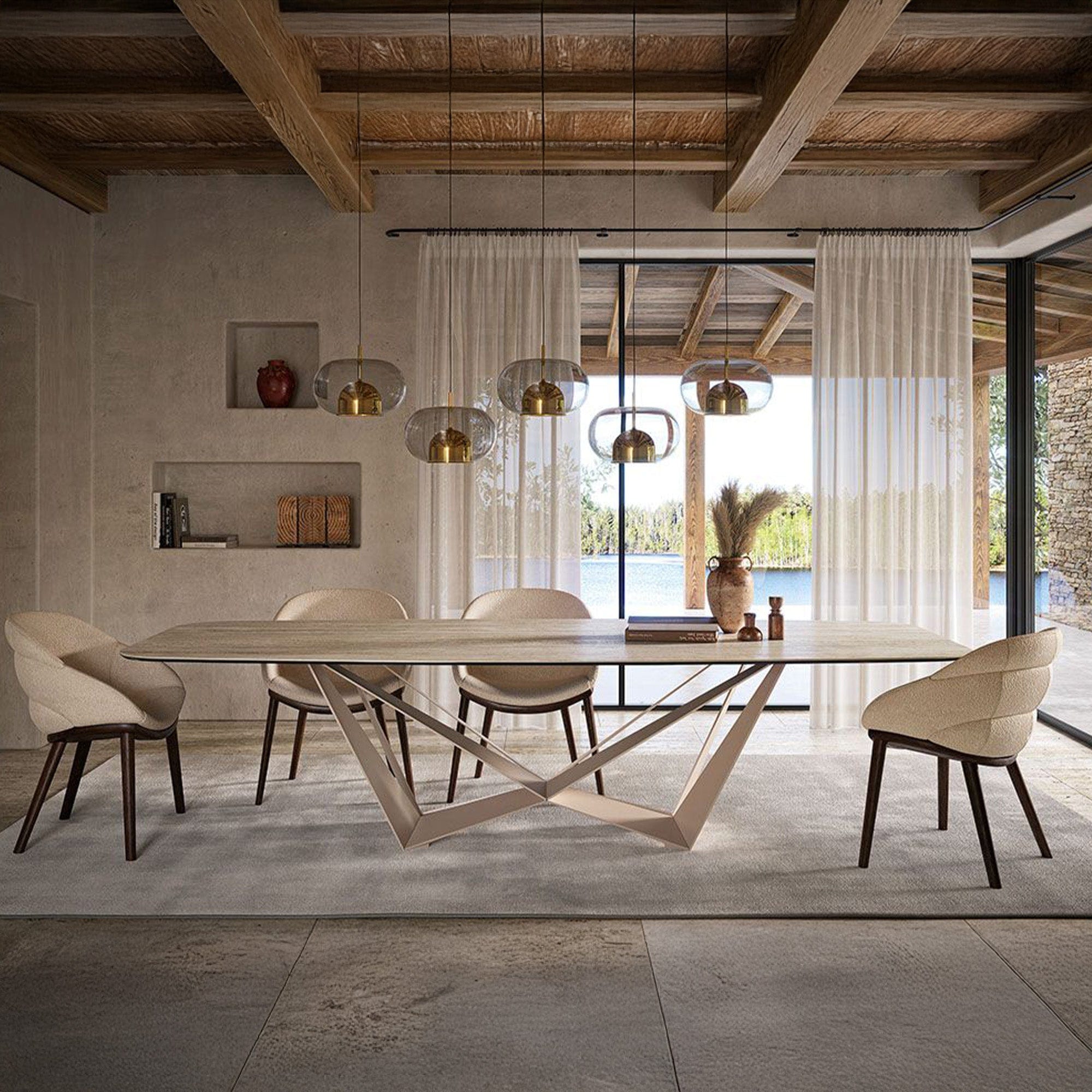 Top Marmi Ceramic Calacatta With Base GFM69 300 X 120 X 75H CM Sag.