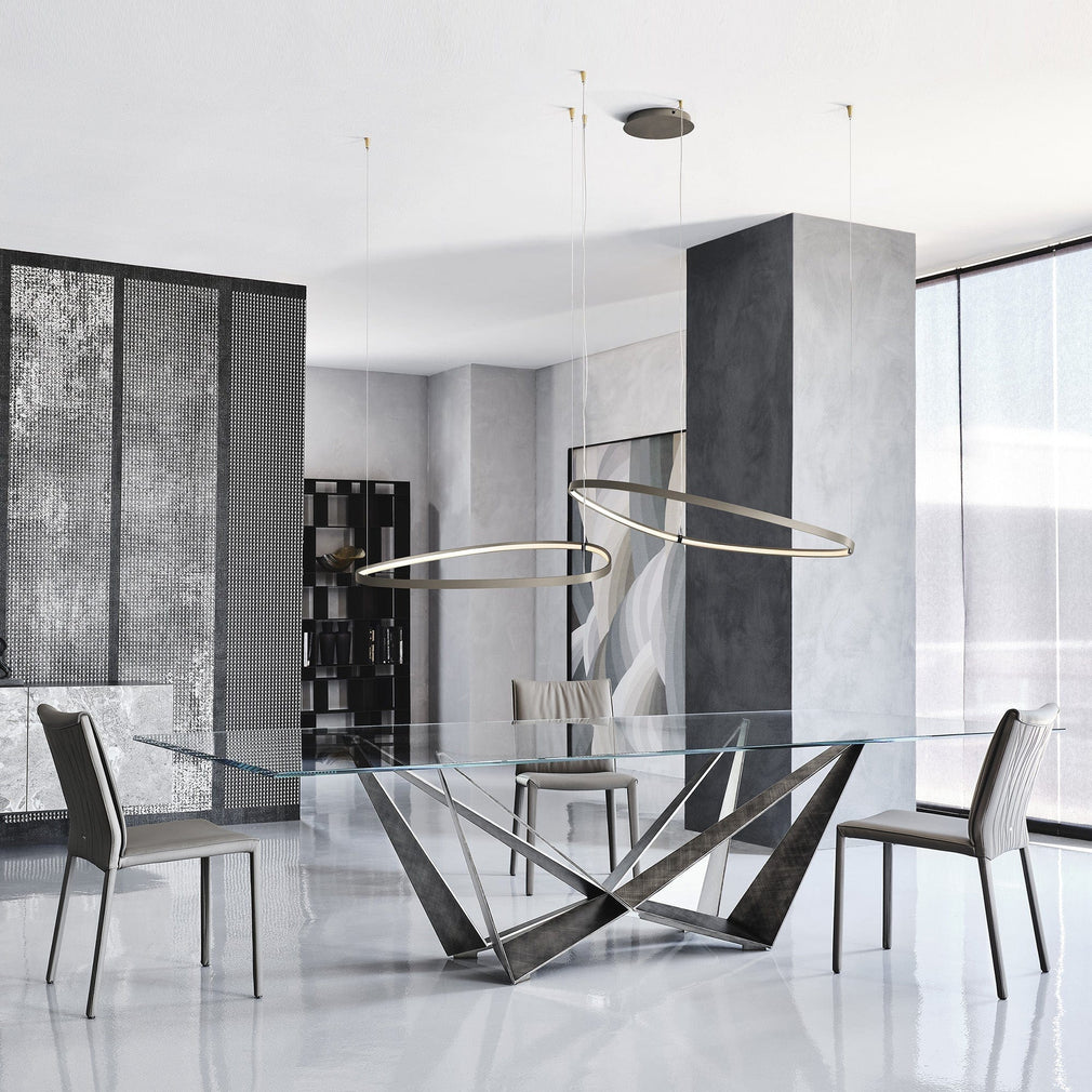 Cattelan Italia Skorpio - Glass Dining Table