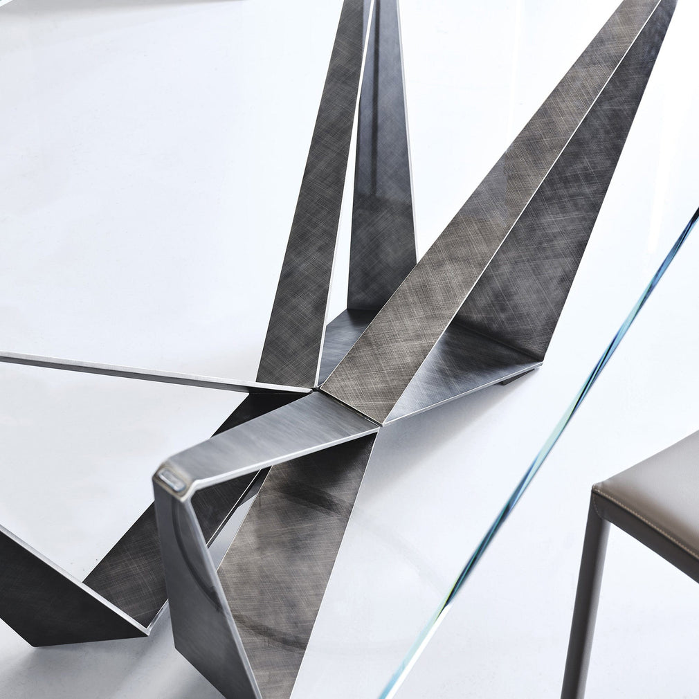Cattelan Italia Skorpio Glass - Dining Table With Clear Glass Top