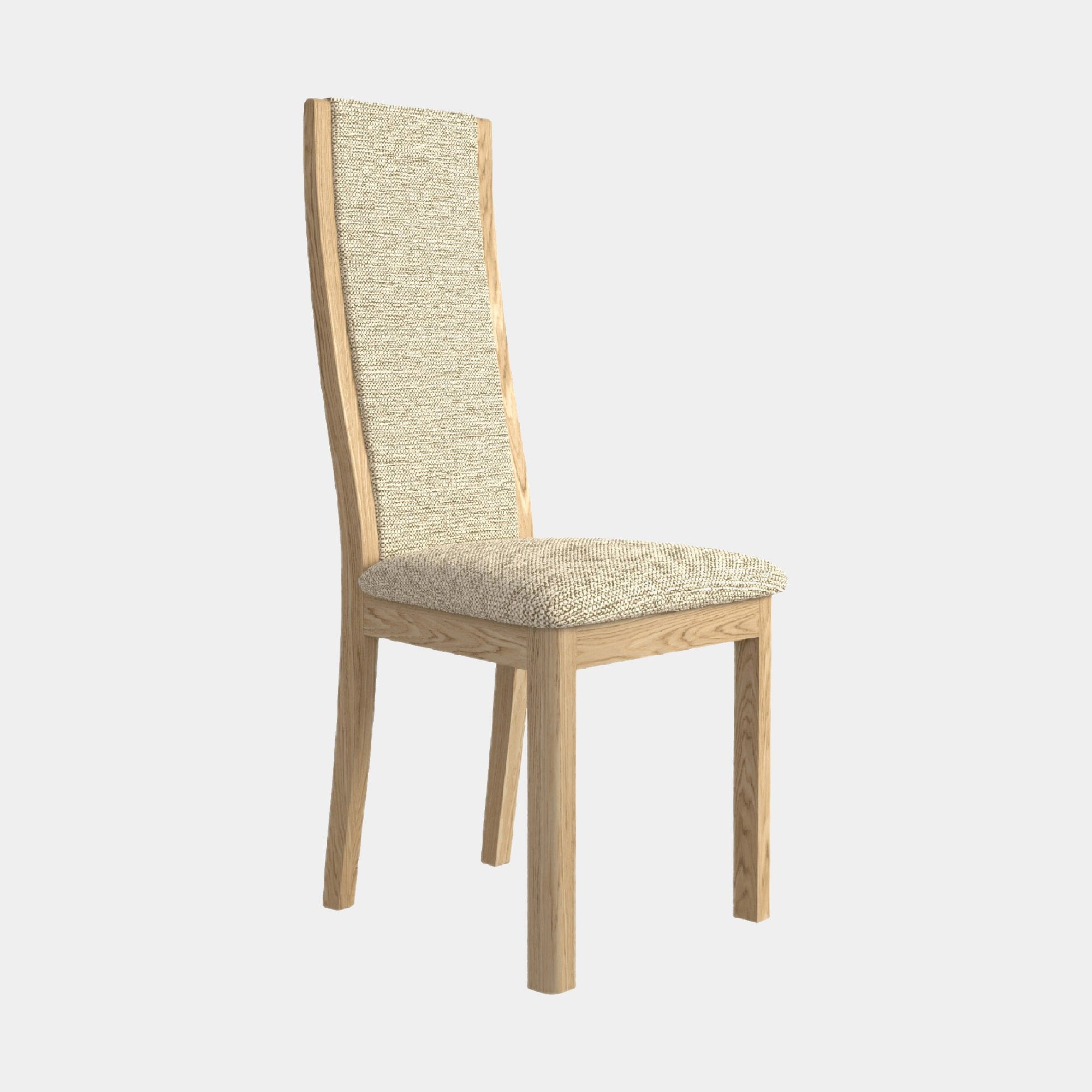 Arden - High Back Dining Chair In Fabric Natural