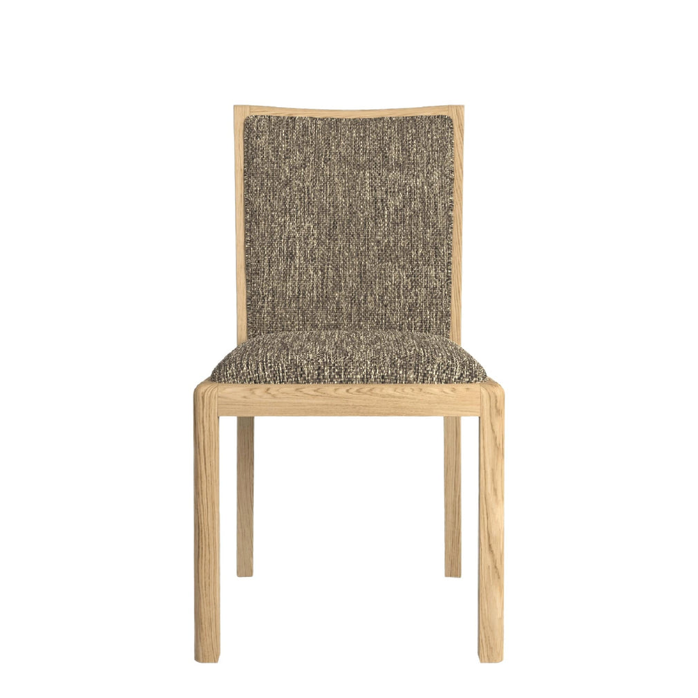 Arden - Low Back Dining Chair In Fabric Grey