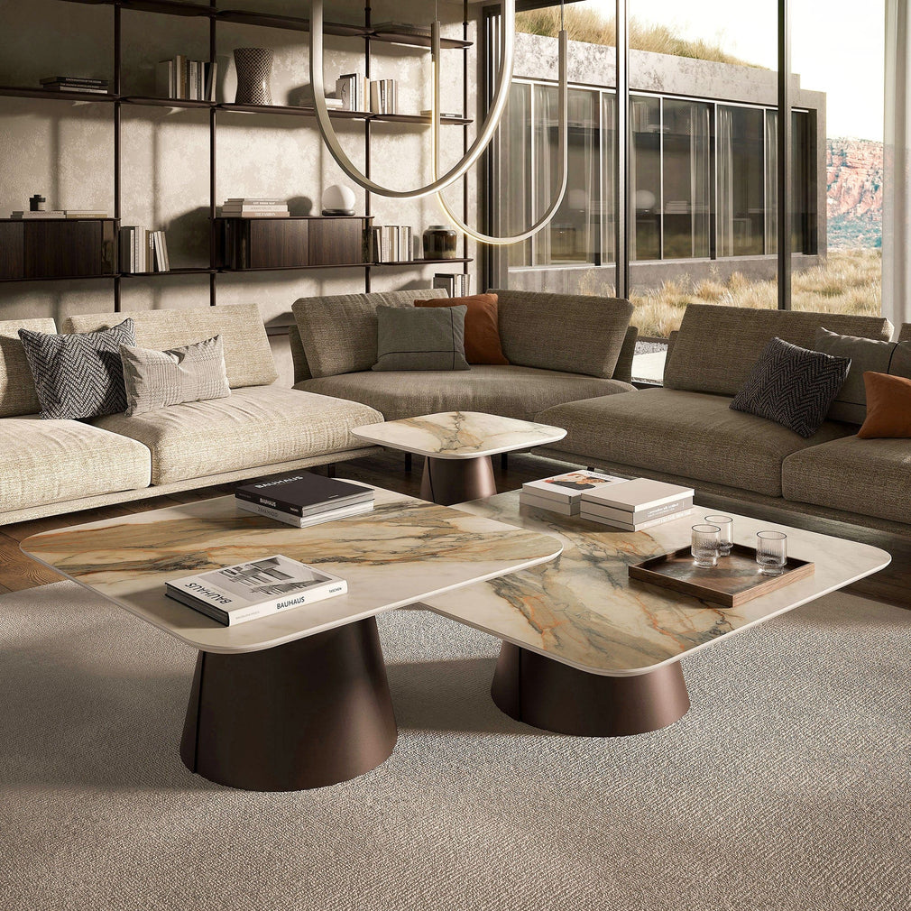 Cattelan Albert - Square Coffee Table In Keramik 100cm x 100cm x 28H