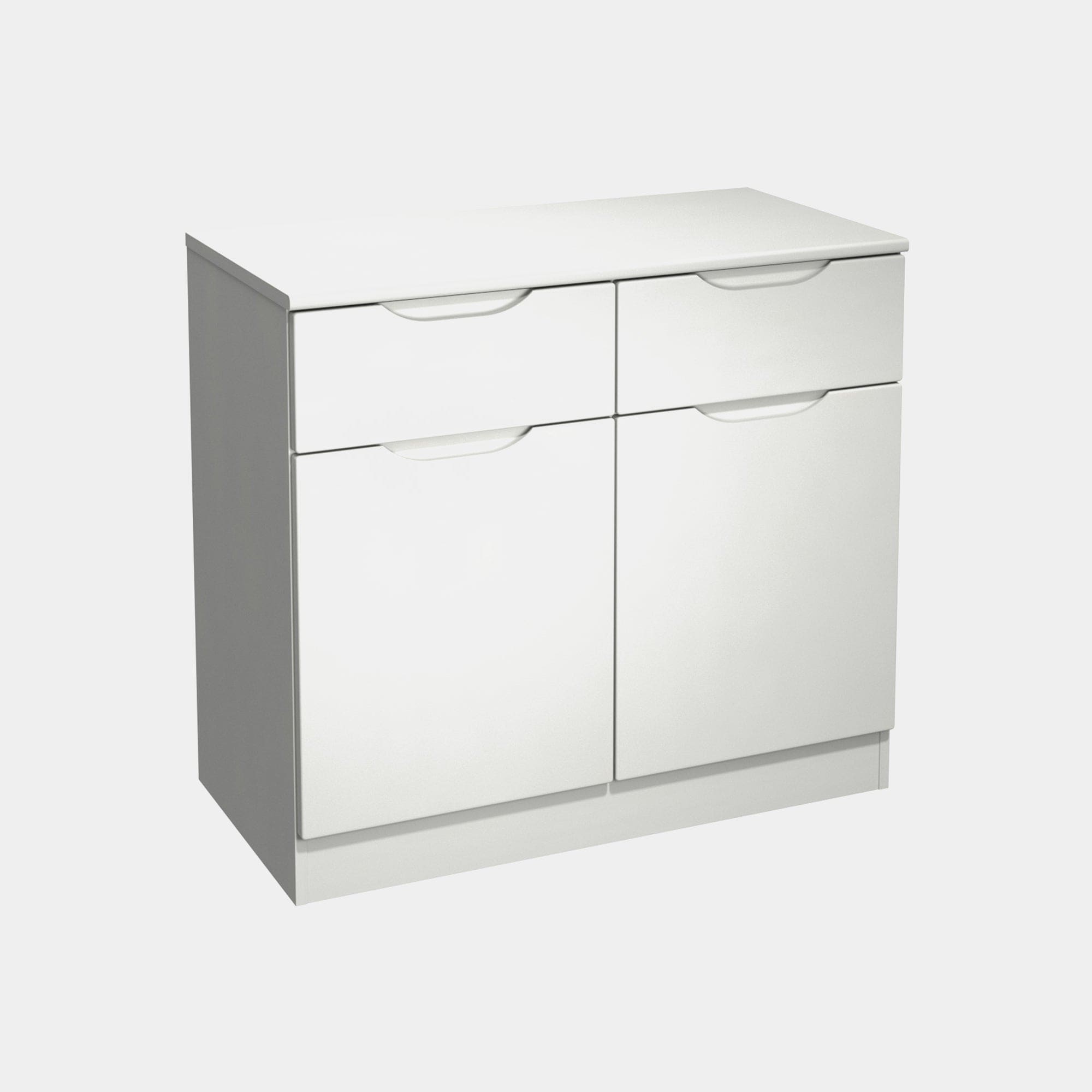 Alton - Compact Sideboard In White High Gloss Finish