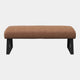 Matera - Backless Bench In PU Tan