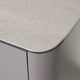 Bellini - TV Unit In Beige With Salt White Ceramic Top