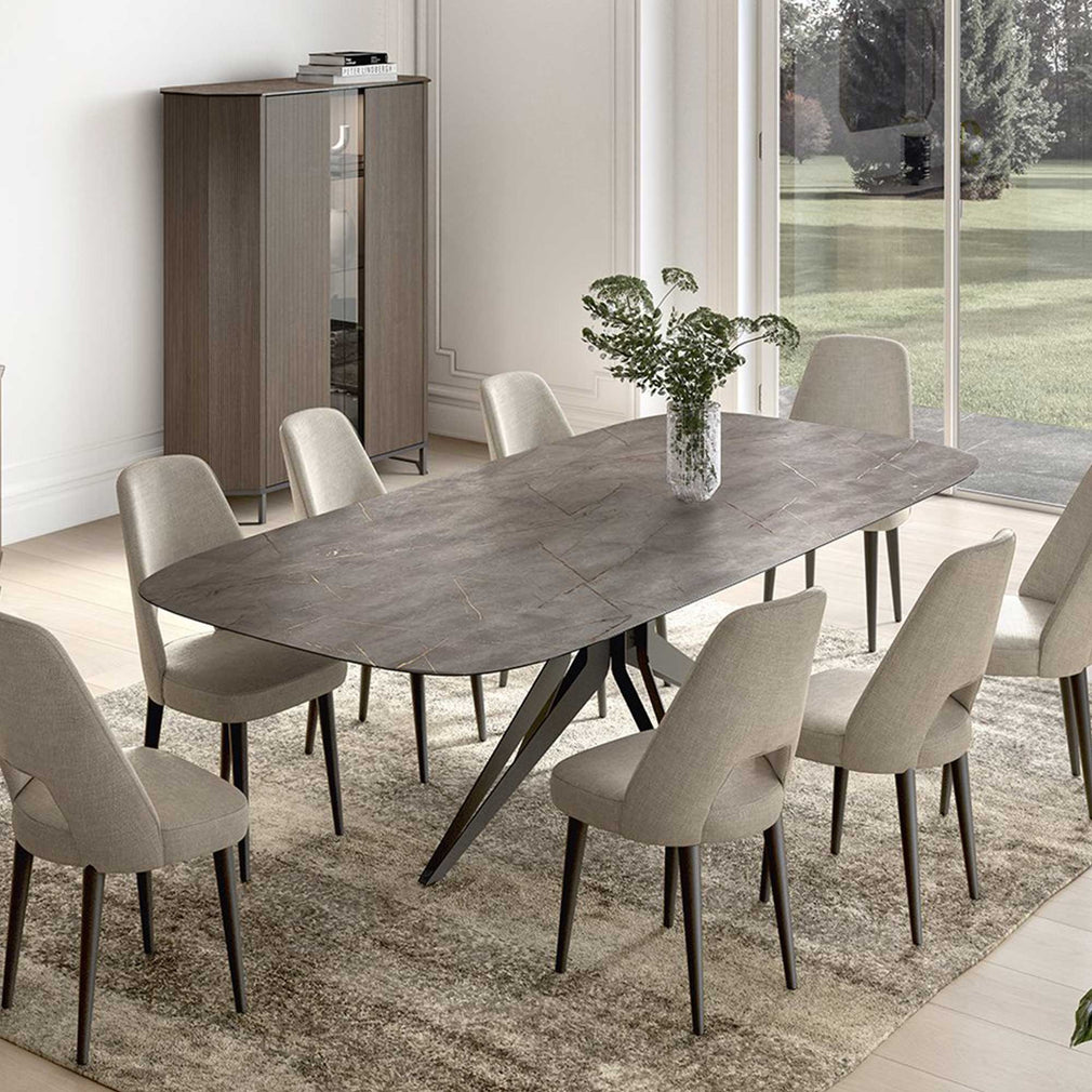 Bologna - Marble Effect Dining Table